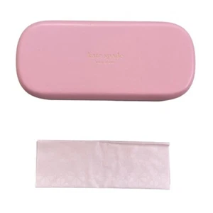 Kate Spade Sonnenbrillenetui mit Reinigungstuch rosa grün Hardcover übergroß - Bild 1 von 13