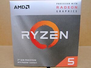 New AMD Ryzen 5 Model 3400G (4 Cores/8 Threads) with Radeon RX Vega 11 Graphics