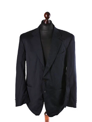 Givenchy Classic Navy Single-Breasted Mid-Length Blazer Size L/UK42/EU52/IT52 - Image 1 of 4