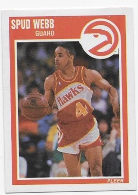 Spud Webb 1989-90 Fleer #4 - Image 1 of 2