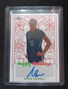 2023 Leaf Happy Holidays Aiden Sherrell Autogramm Auto - Bild 1 von 2