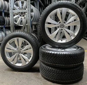 4 Orig VW Winterräder Loen 215/55 R18 95T ID.3 E1 10A071498 1413 - Bild 1 von 3