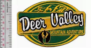 Vintage Retro Skiing Utah Deer Valley Ski Resort Park City Promo Patch - Picture 1 of 1