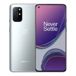 OnePlus 8T 128GB 5G Unlocked Smart Phone Lunar Silver - Extra 15% OFF - GOOD B+ - Picture 1 of 3