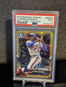 Vlad Guerrero Sr.  2018 Bowman Chrome The National GOLD Refractor  /50 - EXPOS