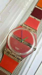 Swatch + Art Special +GK377 Red Pintados Time + Diseñado Por Stephen Dean + - Imagen 1 de 2