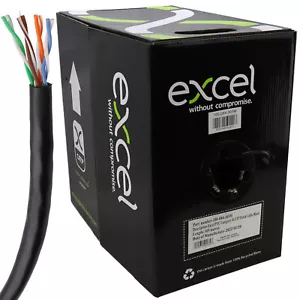 Excel Stranded Network Cables Cat5e U/UTP PVC Ethernet Patch Lead COPPER 305m - Picture 1 of 10