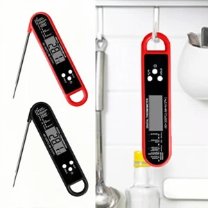 Food Temperature Sensor Instant Read Foldable Temp Probe Electronic Kitchen Tool - Picture 1 of 7