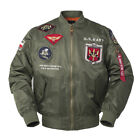 Men Top Gun Military M-A1 Jacket Air Force Pilot Flight Jacket Motorcycle Jacket