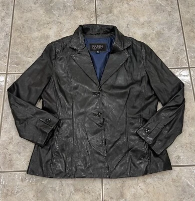 Womens XL Wilsons Jacket Leather Pelle Studio Lined Coat Blazer SOFT & SUPPLE - Image 1 of 4