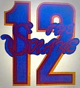 Original Vintage Ken Stabler #12 The Snake Bügelbild Transfer Oakland Raiders - Bild 1 von 2