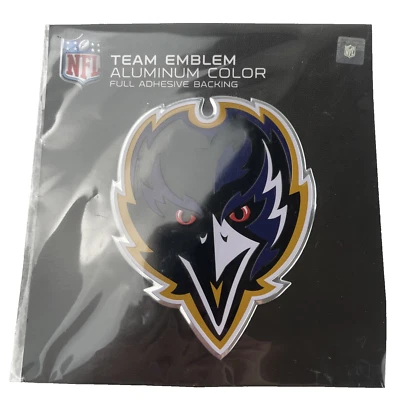 Calcomanía emblema del equipo Baltimore Ravens NFL bajo perfil coche camión computadora logotipo 4x3" Foto 1 de 4