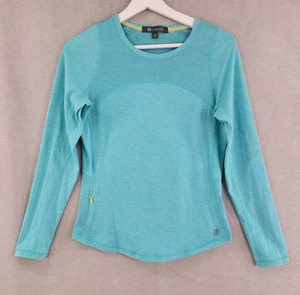 Title Nine Shirt Size Small Blue Zip Pocket Activewear Hiking Sports Athleisure - Picture 1 of 8