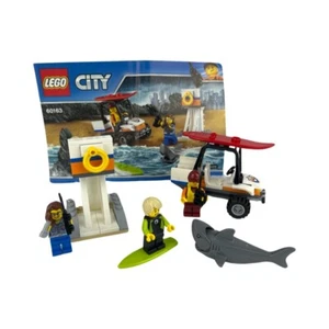 Lego City 60163 Coast Guard Rescue Buggy and Lifeguard Platform 100% Complete - Picture 1 of 4