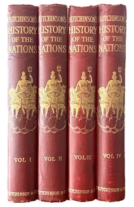 HUTCHINSON'S HISTORY OF THE NATIONS (Hardback) Complete 4 Volume Set, Vintage - Picture 1 of 24