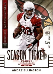 Boleto de temporada base 2014 Panini Contenders ANDRE ELLINGTON 24 Cardinals 🏈 - Imagen 1 de 1