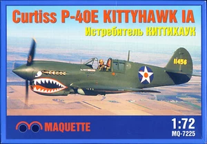 Kit Modelo Plástico 1/72 Curtiss P-40E Kittyhawk I Fighter-Ataque Maquette MQ-7225 - Imagen 1 de 21