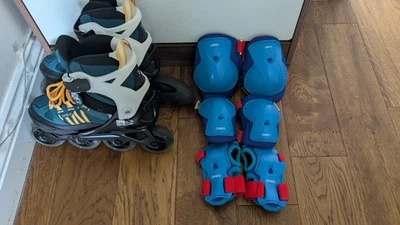 Decathlon Kids Inline Fitness Skates, Size 2.5 - 4uk - Image 1 of 4