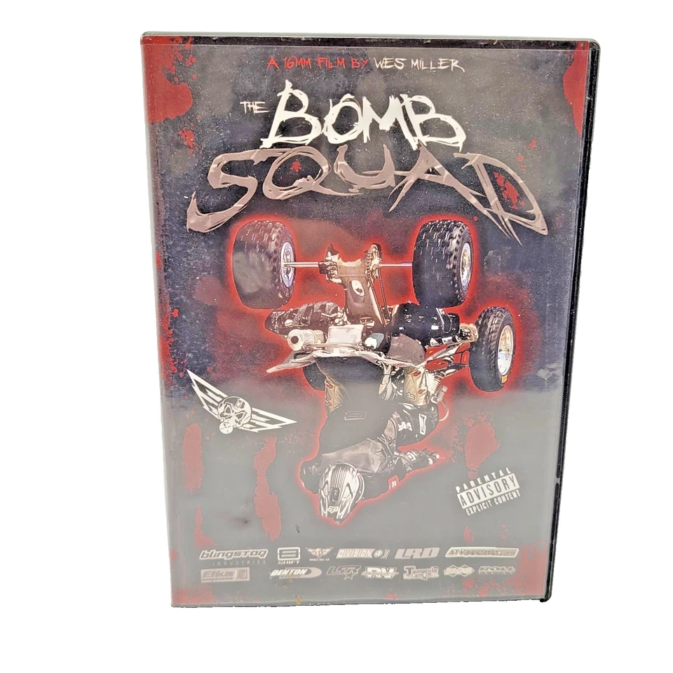 The BOMB SQUAD DVD Wes Miller 16mm ATV stunts video film Jon Guetter Ryan Bemis - Image 1 of 4