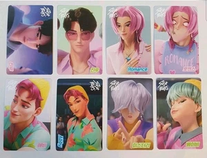 (8) Tarjeta fotográfica KPOP DEMON HUNTERS Saja Boys Jinu Baby Abby Romance Misterio - Imagen 1 de 2