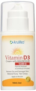 ANUMED - Vitamina D3 10.000 UI Crema con Magnesio + Ácido Hialurónico + Vitamina E - Imagen 1 de 5
