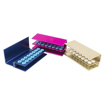 Dental FG Bur Holder Block 16 Holes Sterilization Autoclave Tool Organizer - Imagem 1 de 3