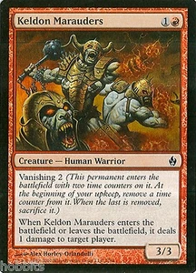 MTG - Premium Deck Fuoco e Fulmini - Keldon Marauders - 2X - Foil - quasi nuovo - Foto 1 di 1