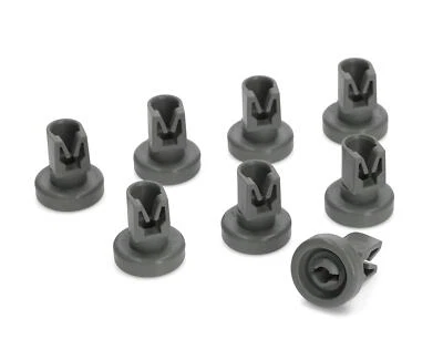 Ruedas de cesta para lavavajillas superior ZANUSSI X 8 DA DE ZDF ZDI ZDS ZDT ZSF GENUINAS Foto 1 de 4