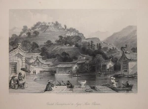 CHINA - IRGAO - SHAN, CHUSAN BY THOMAS ALLOM, 1843 - Picture 1 of 1