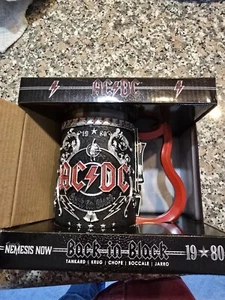 AC/DC Back in Black TankardSize 16cm - Picture 1 of 6