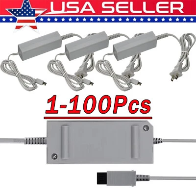 AC Power Supply Charging Adapter Cable Charger For Nintendo Wii U GamePad Lot - Image 1 of 4
