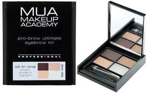 MUA Pro-Brow Ultimate Eyebrow Kit Fair to Mid Shape Shade & Highlight New Sealed - Picture 1 of 1