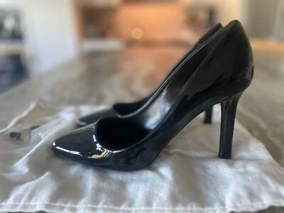 Tamara Mellon HEAVEN 105 Black Patent Leather Pumps Heels Shoes Size 37 - Image 1 of 4