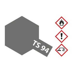 (165,20 €/1 l) Tamiya TS-94 gris metálico brillante 100 ml pintura en spray resina 3000 - Imagen 1 de 1