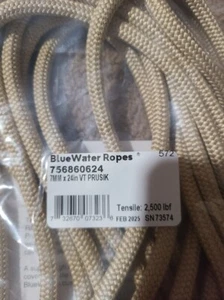 BlueWater Ropes VT Prusik 7mm 24" Eye-To-Eye Hitch Cord -Custom Length -Per Each - Picture 1 of 3