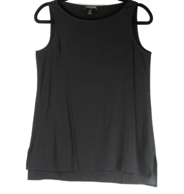 NEW EILEEN FISHER System Silk Georgette Crepe Bateau Neck Shell Size PP #T3160 - Image 1 of 4