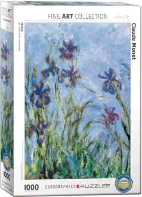 Irises, Claude Monet, 1000 piece jigsaw puzzle 680mm x 490mm - Image 1 of 3