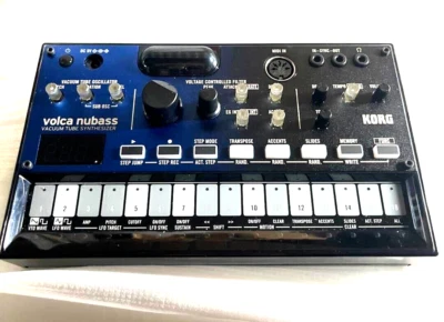 KORG Volca Nubass Vacuum Tube Synthesizer Blue 16 step sequencer Oscillators - Image 1 of 4