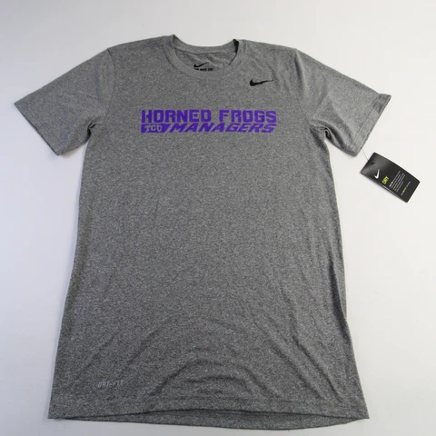TCU Horned Frogs Nike Nike Tee Short Sleeve Shirt Men's Gray New Cover
