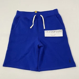 $80 Boys Size L 14-16 Polo Ralph Lauren Drawstring Fleece Sweatshorts Royal Blue - Picture 1 of 10