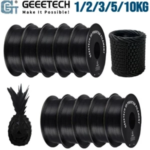 1/2/3/5/10KG GEEETECH PLA Filamento Impresora 3D Negro 1.75mm 1KG/Rollo Lote a Granel EE. UU. - Imagen 1 de 7
