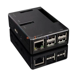 Premium ABS V2 Black Case Boxes Raspberry Pi 2 B Case Cover Enclosure Box ABS V2 - Picture 1 of 5