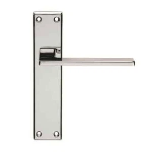 Carlisle Brass Serozzetta Zone Lever on Lock Backplate pol. chrome (SZM034CP) - Picture 1 of 2