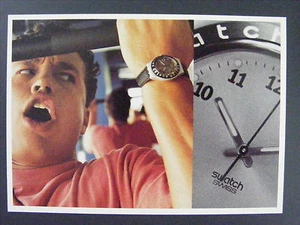 Swatch Banquise Mens Watch Swiss Color Promo Advertising Postcard 1997 - Picture 1 of 2