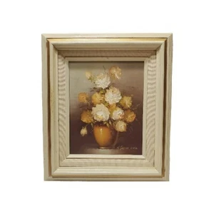 Original Oil Painting Floral Still Life Artist Robert Cox Oil on Canvas 8x10" - Picture 1 of 4