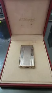 Accendino vintage St Dupont L1 grande placcato argento - Foto 1 di 12