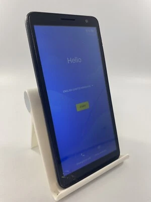 Alcatel 1B 2022 Black Unlocked 32GB 5.5" 8MP 2GB Android 11 Smartphone Cracked - Image 1 of 4