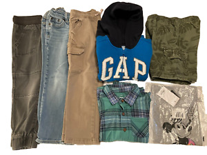 Lot of 7 Boy's Size 4,  Pants, Shirts &  Gap hoodie