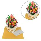 Popup Cards 3D Flower Greeting Card Flower Bouquet For Mothersday Fathers Day