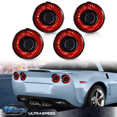 Luces traseras de lámpara de freno LED aptas para Chevrolet Corvette C6 2005-2013 cupé Foto 1 de 4